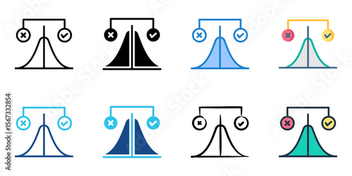 Norm referenced icon set multiple style collection 
