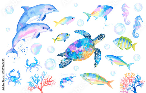 Handwritten style in the sea