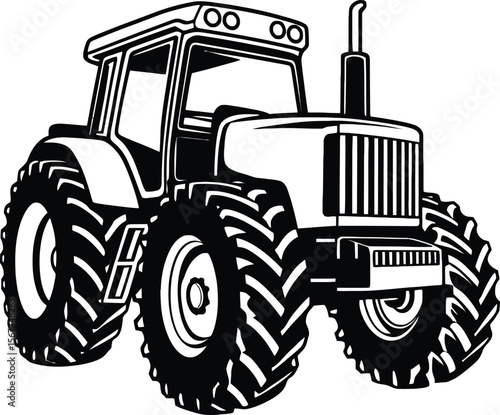 Style is graphic and vector based