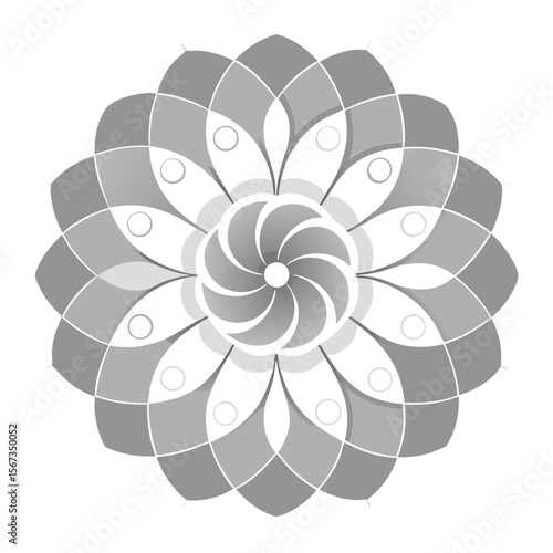Starburst mandala with intricate symmetrical detailing and fine micro-patterns.