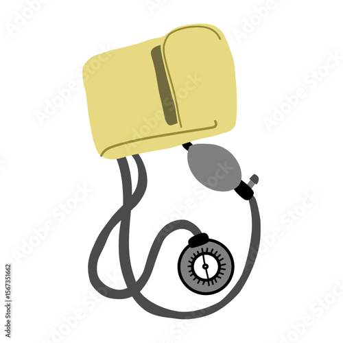 medical stethoscope on white background