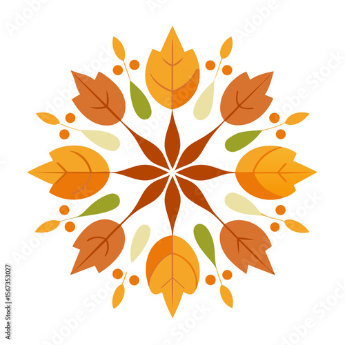 Grayscale Mandala Rosette with Spiraled Vines and Miniature Circles