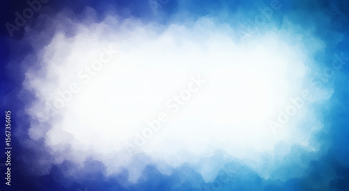 Abstract Blue Gradient Border Design