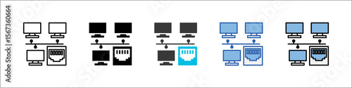 Lan Icon Pack Multistyle Illustration
