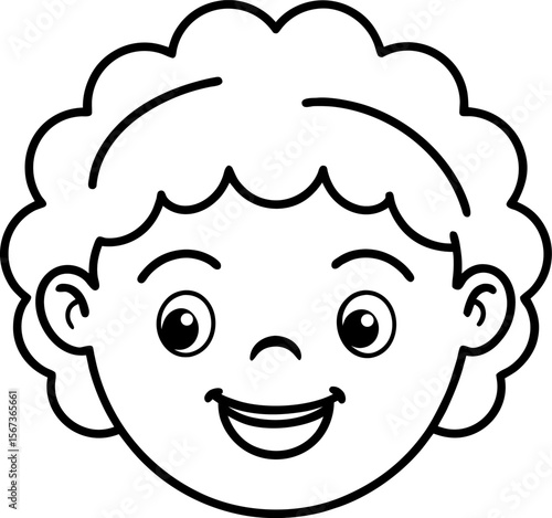 Wallpaper Mural cartoon face of a baby Torontodigital.ca