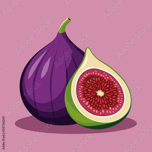 fresh ripe figs