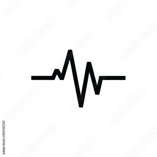 Heartbeat Lifeline Monitor Icon Outline