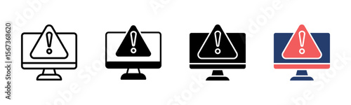 Error icon sheet multiple style collection