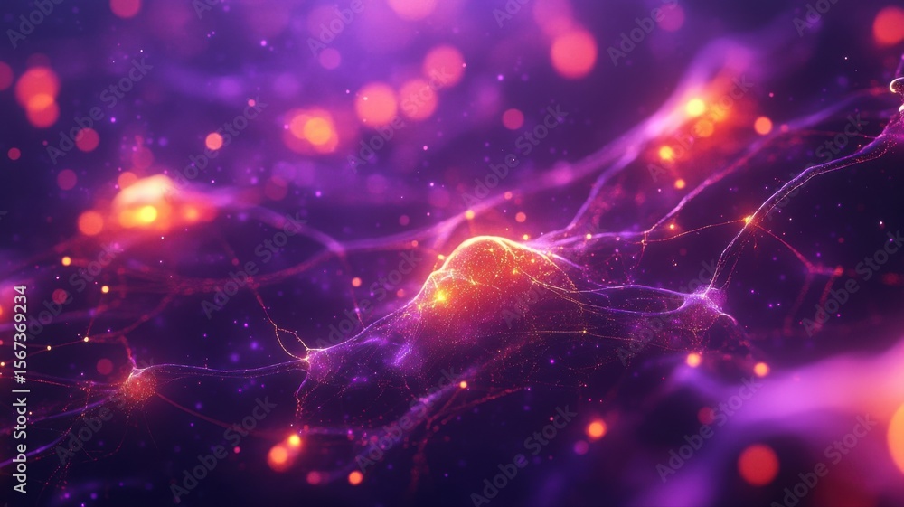 Fototapeta premium Abstract Digital Network Energy Flow Technology Background abstract digital energy network flow line