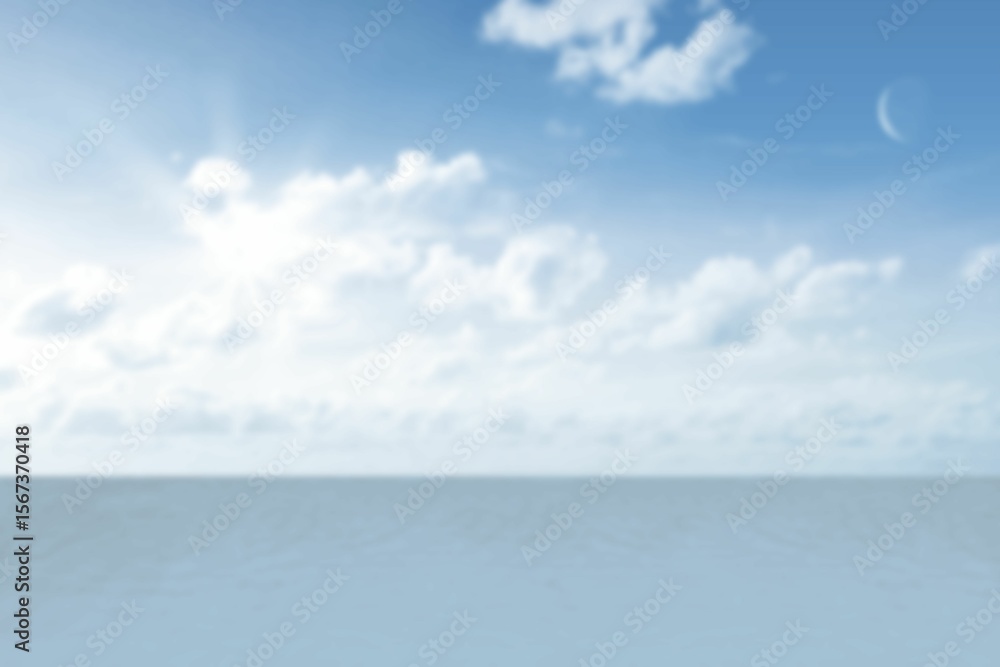 Fototapeta premium Tranquil view of sea against sky