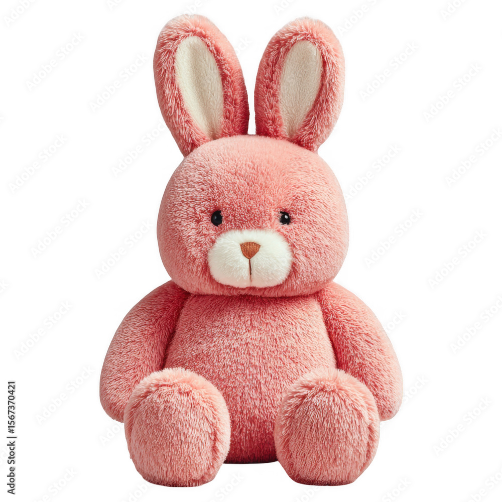 a pink stuffed animal rabbit a pink stuffed animal rabbit