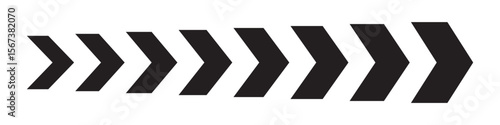 Progress arrows infographic. Step by step process, directional flow, and black transition