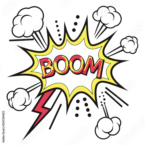 Boom comic graphic design
