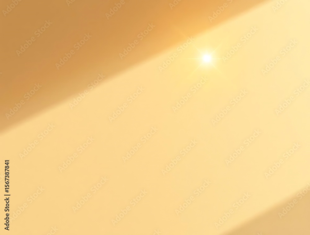 Obraz premium Golden Light Beam Across the Warm Surface for Gentle Presentation