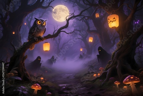 halloween night background