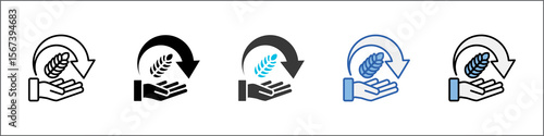 Sustainable Agriculture Icon Pack Multistyle Illustration