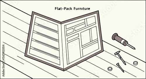 flat pack furniture manual with tools and screws