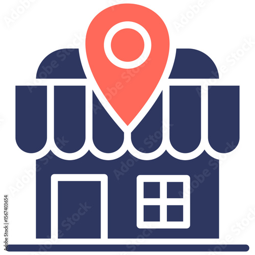 Local Marketplace glyph color icon