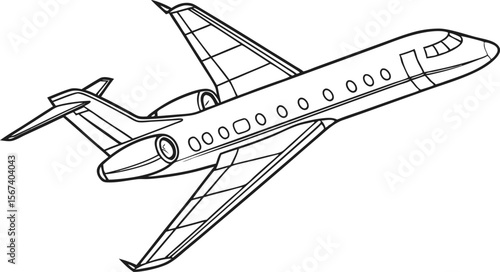 passenger airplane flying jet air travel