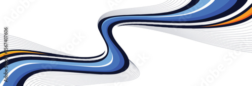 Modern Abstract Background for Car Wrap Branding and Automobile Sticker Decals Livery