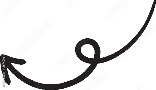 A hand-painted gouache arrow with expressive brush strokes, combining organic movement and modern design. Perfect for creative visuals, motion cues, or infographic elements.