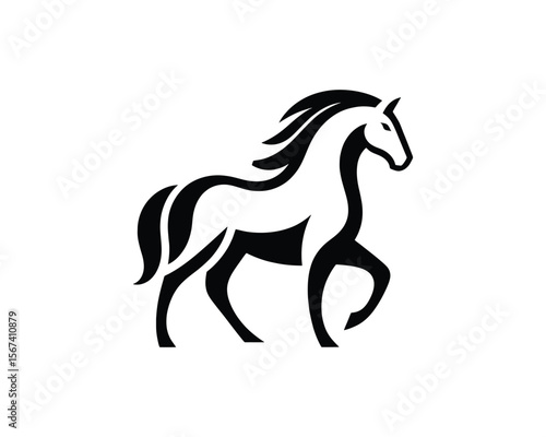 Elegant stallion vector graceful equestrian emblem design