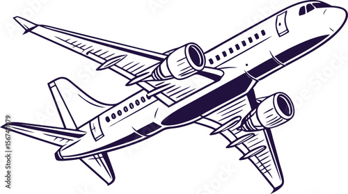 passenger airplane flying jet air travel