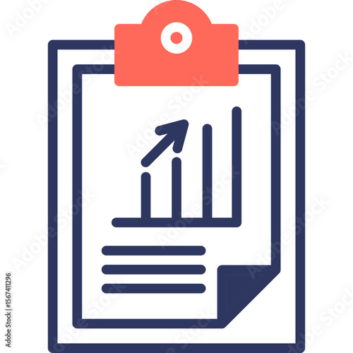 Income Report mixed color icon
