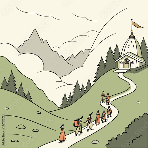 Hindu devotees go on a pilgrimage to the heavenly abode of Lord Shiva, a holy shrine situated inside a cave at Jammu and Kashmir.