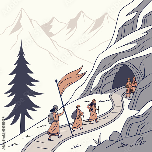 Hindu devotees go on a pilgrimage to the heavenly abode of Lord Shiva, a holy shrine situated inside a cave at Jammu and Kashmir.