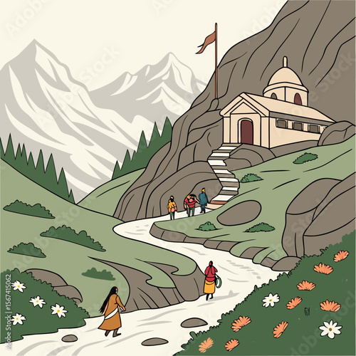 Hindu devotees go on a pilgrimage to the heavenly abode of Lord Shiva, a holy shrine situated inside a cave at Jammu and Kashmir.