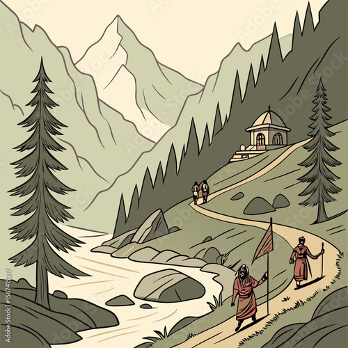 Hindu devotees go on a pilgrimage to the heavenly abode of Lord Shiva, a holy shrine situated inside a cave at Jammu and Kashmir.