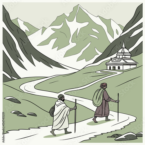 Hindu devotees go on a pilgrimage to the heavenly abode of Lord Shiva, a holy shrine situated inside a cave at Jammu and Kashmir.