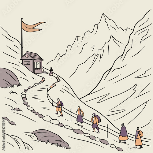 Hindu devotees go on a pilgrimage to the heavenly abode of Lord Shiva, a holy shrine situated inside a cave at Jammu and Kashmir.