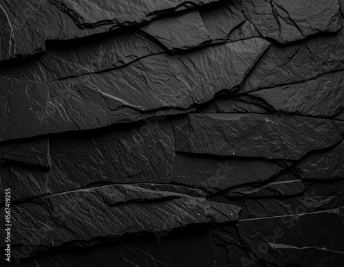 Dark slate rock provides a dramatic texture for backgrounds or creative design projects with a rich, organic feel.