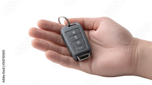 Wallpaper Mural Modern Car Key in Hand on Transparent Background Torontodigital.ca