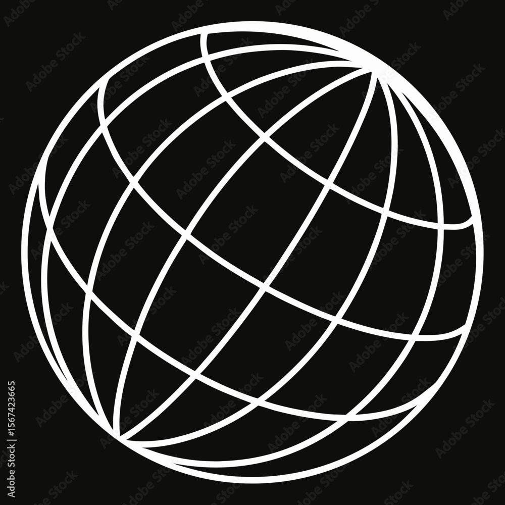 Fototapeta premium globe icon vector