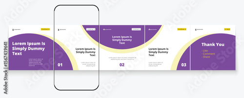 LinkedIn carousel post, social media Instagram carousel post, modern and editable business carousel template design