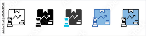 Strategy Icon Pack Multistyle Illustration