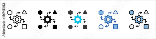 Adaptability Icon Pack Multistyle Illustration