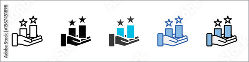 Competitiveness Icon Pack Multistyle Illustration