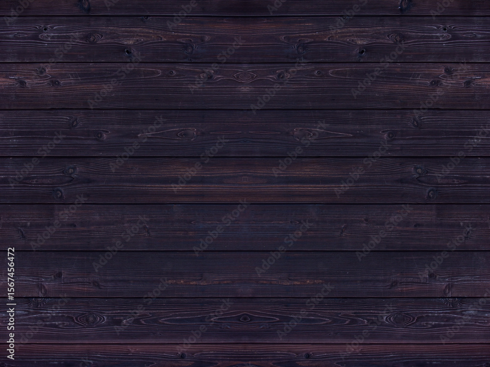 Fototapeta premium Dark color wood wall for seamless black wood texture background.