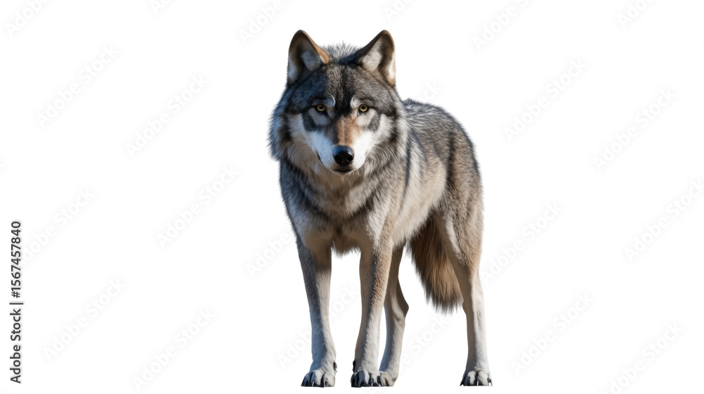 Obraz premium wolf isolated on white background