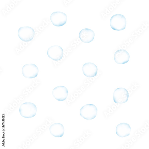 水彩のアイスボール背景イラスト