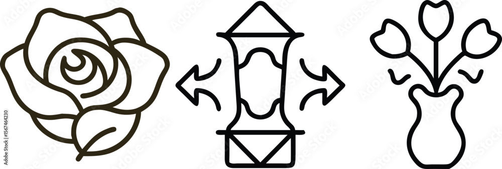 Fototapeta premium Black vector illustration of a tribal sun art tattoo design icon