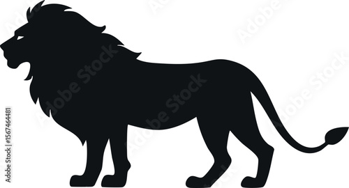 Lion silhouette illustration