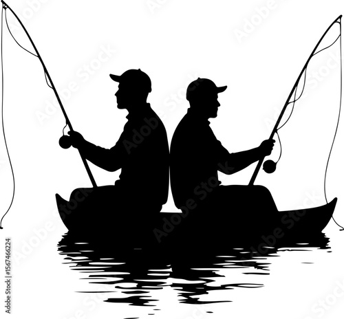  fishermen on the bout, fishing, water, fisherman, sea, sunset, boat, lake, fish, rod, silhouette, beach, sky, sport, river, people, summer, boy, nature, angler, hobby, ocean, leisure, fisher, sun, ou