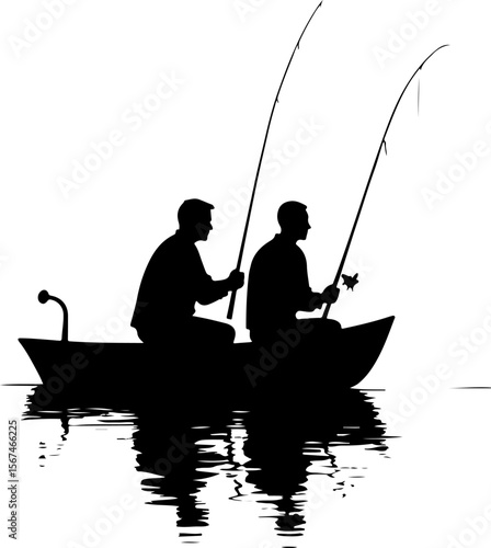  fishermen on the bout, fishing, water, fisherman, sea, sunset, boat, lake, fish, rod, silhouette, beach, sky, sport, river, people, summer, boy, nature, angler, hobby, ocean, leisure, fisher, sun, ou