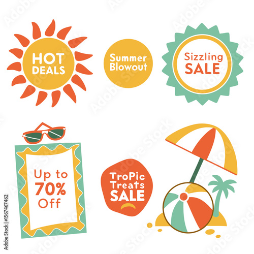 Summer Sale Signs and Labels deals blowout