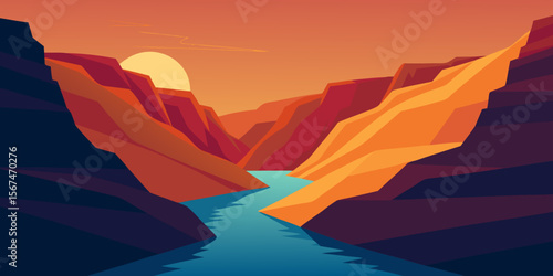 Golden sunrises and sunsets over the Grand Canyon's majestic mountains and misty lakes offer a beautiful, ethereal view